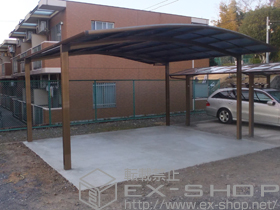 のカーポート カーブポートシグマIII ワイド 積雪〜30cm対応 施工例