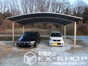 のカーポート カーブポートシグマIII ワイド　積雪〜20cm対応 施工例