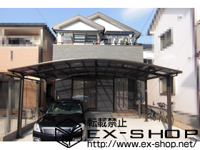 のカーポート カーブポートシグマIII ワイド 積雪〜20cm対応 施工例