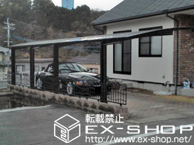 のカーポート プレシオスポート 縦連棟 積雪〜20cm対応 施工例