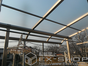 のバルコニー・ベランダ屋根 プレシオステラス R型 屋根タイプ 積雪〜20?対応 施工例