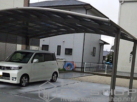 のカーポート カーブポートシグマIII ワイド 積雪〜30cm対応 施工例