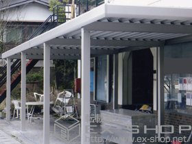 のカーポート ジーポートneo 積雪100cmＡタイプ 縦連棟 8本柱 施工例