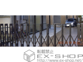 のカーゲート アルシャインII M型 Aタイプ ノンレール 片開き 施工例