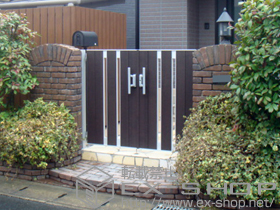 の門扉 ライフモダン門扉II　SA型　両開き 施工例