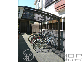 のサイクルポート・駐輪場 カーブポートシグマIII ミニ 積雪〜30cm対応 施工例