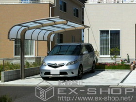 のカーポート テールポートシグマIII 積雪〜30cm対応＋テールポートシグマIII 着脱式サポート 標準柱用 施工例