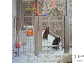 の門扉 ハイグリッド門扉NF8型 片開き 柱使用 施工例