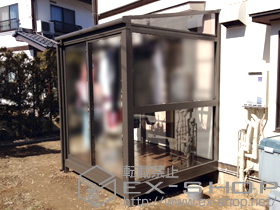 のテラス囲い・サンルーム ほせるんですII F型 床納まり 積雪〜20cm対応 施工例