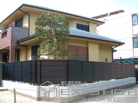 のフェンス・柵 プリレオR9型フェンス フリーポールタイプ 施工例