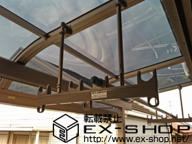 のバルコニー・ベランダ屋根 ライザーテラス?R型　バルコニータイプ　単体　積雪〜20cm対応 施工例