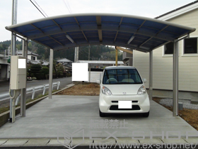 のカーポート プレシオスポート ワイド 積雪〜20cm対応 施工例