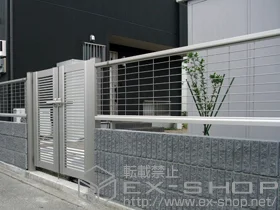 YKKAP�̃t�F���X�E��E�� ���X�e�B�i���b�V���t�F���X1�^ ���R���^�C�v �{�H��