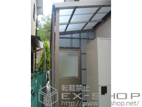 のストックヤード フリーヤード ドアタイプ 積雪〜20cm対応+水止めアングル 施工例