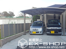 のフェンス・柵 レスティナフェンス5型 自由柱使用 施工例