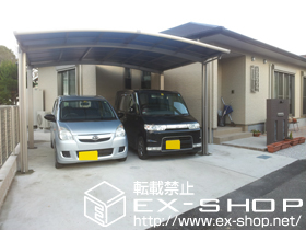 のカーポート カーブポートシグマIII ワイド 積雪〜20cm対応 施工例