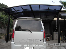 のカーポート カーブポートシグマIII ワイド 積雪〜30cm対応 施工例