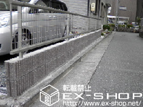 のフェンス・柵 レスティナメッシュフェンス2型 自由柱タイプ 施工例