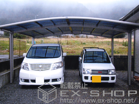 のカーポート カーブポートシグマIII ワイド 積雪〜30cm対応 施工例