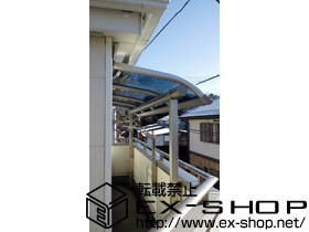 のバルコニー・ベランダ屋根 プレシオステラス R型 屋根タイプ 単体 積雪〜20cm対応 施工例