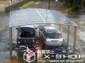 のカーポート カーブポートシグマIII ワイド 延長 積雪〜20cm対応 施工例