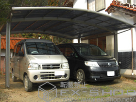 のカーポート カーブポートシグマIII ワイド 積雪〜30cm対応 施工例