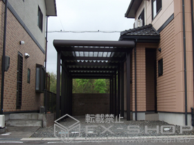 のカーポート ジーポートneo 縦連棟 Bタイプ 角柱 積雪〜100cm対応 施工例