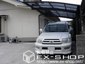 のカーポート プレシオスポート 積雪〜20cm対応＋サイドパネル （1段） 施工例