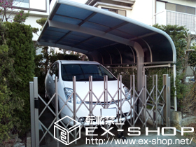 のカーゲート トリップゲート PA型 ノンレール 片開き 施工例