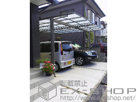 のカーポート エックスルーフ ワイド(独立両支持) 積雪〜30cm対応 施工例