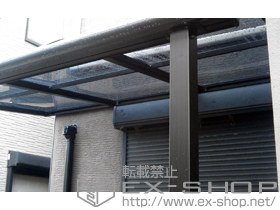 のテラス屋根 プレシオステラス R型 テラスタイプ 単体　積雪〜20cm対応 施工例