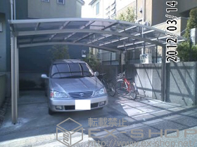 のカーポート カーブポートシグマIII ワイド 積雪〜30cm対応 施工例