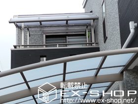 のバルコニー・ベランダ屋根 ライザーテラスII R型 屋根タイプ 積雪〜20cm対応 施工例