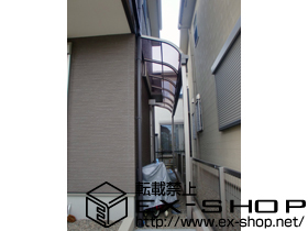 のテラス屋根 ライザーテラスII R型 テラスタイプ 単体 積雪〜20cm対応 施工例