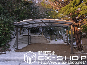 のカーポート カーブポートシグマIII ワイド 積雪〜20cm対応 施工例