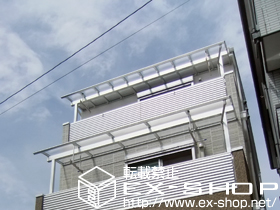 のバルコニー・ベランダ屋根 ヴェクターテラス R型 1500 屋根タイプ 単体　積雪〜50cm対応 施工例