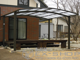 のカーポート カーブポートシグマIII ワイド 積雪〜30cm対応 施工例