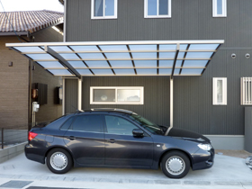 のカーポート カーブポートシグマIII 積雪〜20cm対応 施工例