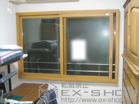 の二重窓（内窓） インプラス ダストバリア 引違い2枚建て+ふかし枠下部補強部材+段差スペーサー 施工例