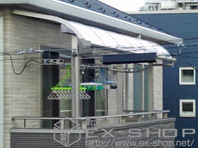 のバルコニー・ベランダ屋根 ライザーテラスII R型 屋根タイプ 連棟 積雪〜20?対応 施工例