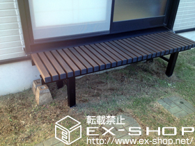 のウッドデッキ 濡縁 木粉入り樹脂タイプ 施工例