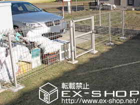 の門扉 メッシュフェンスG10 門扉 片開き 施工例