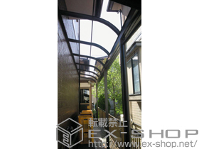 のバルコニー・ベランダ屋根 ライザーテラスII R型 屋根タイプ 連棟 積雪〜20cm対応 施工例