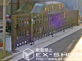 のカーゲート アルシャインII M型Aタイプ ノンレール 両開き親子150+590WP 施工例