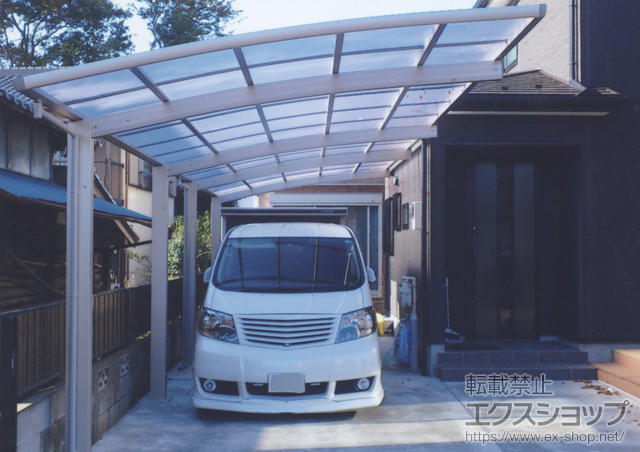 のカーポート レイナポート 縦連棟 積雪〜20cm対応 施工例