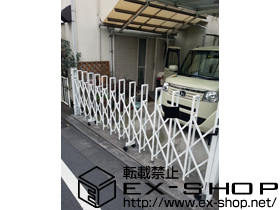 のカーゲート トリップゲート PB型 ノンレール 片開き 施工例