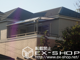 のバルコニー・ベランダ屋根 ライザーテラスII R型 屋根タイプ 単体 積雪〜20cm対応 施工例