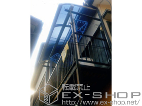 のバルコニー・ベランダ屋根 プレシオステラス R型 屋根タイプ 単体　積雪〜20cm対応 施工例