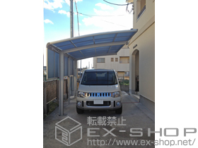 のカーポート レイナポート 積雪〜20cm対応+レイナポート サイドパネル+レイナポート 着脱式サポート柱 施工例