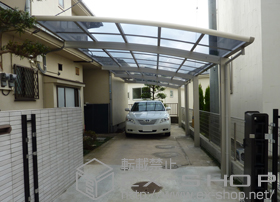 のカーポート レイナポート 縦連棟 積雪〜20cm対応 施工例